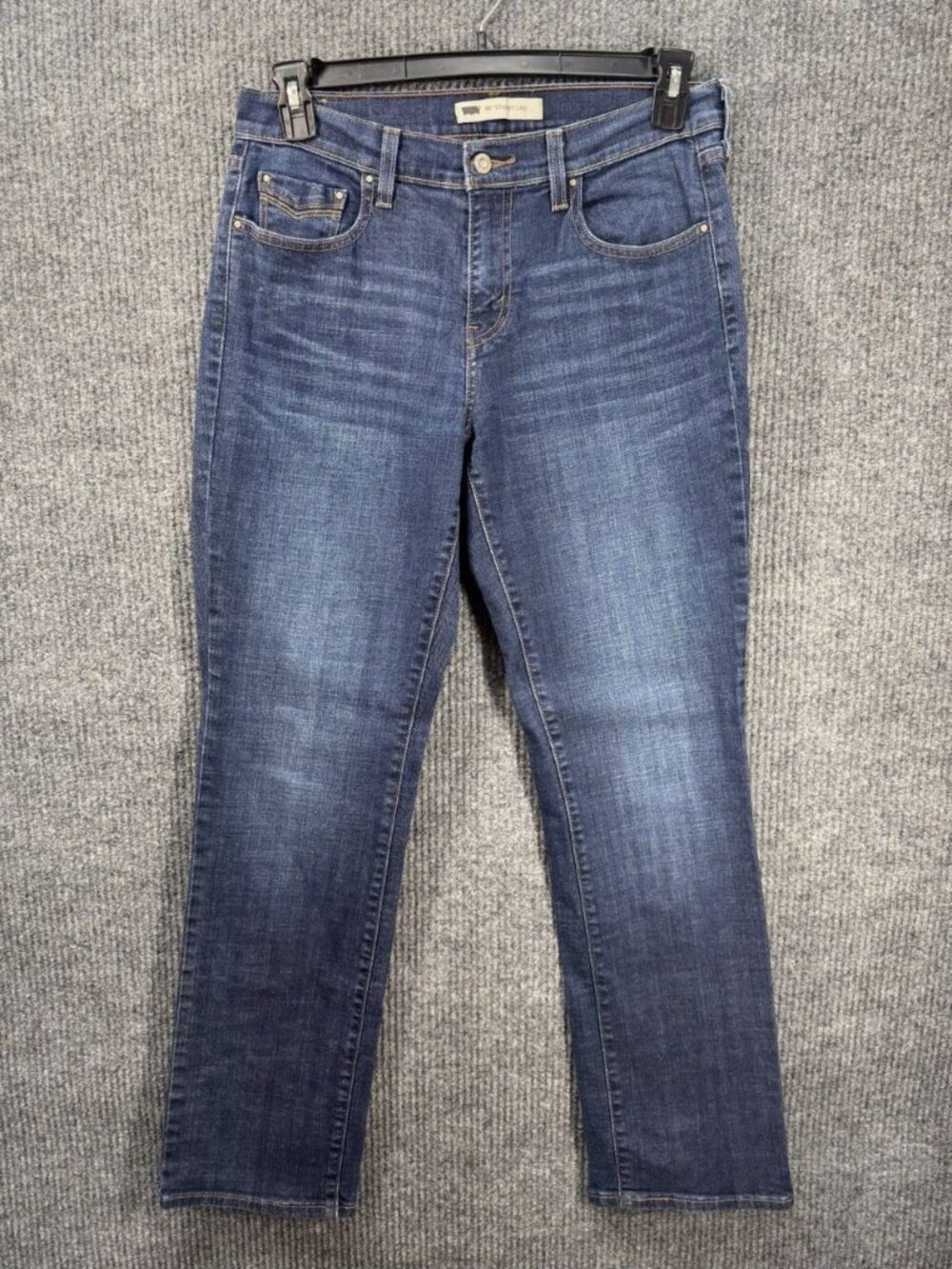 Levi’s 505 Jeans Women’s 10 32x31.5 Blue Straight Leg Denim Back Flap Pocket